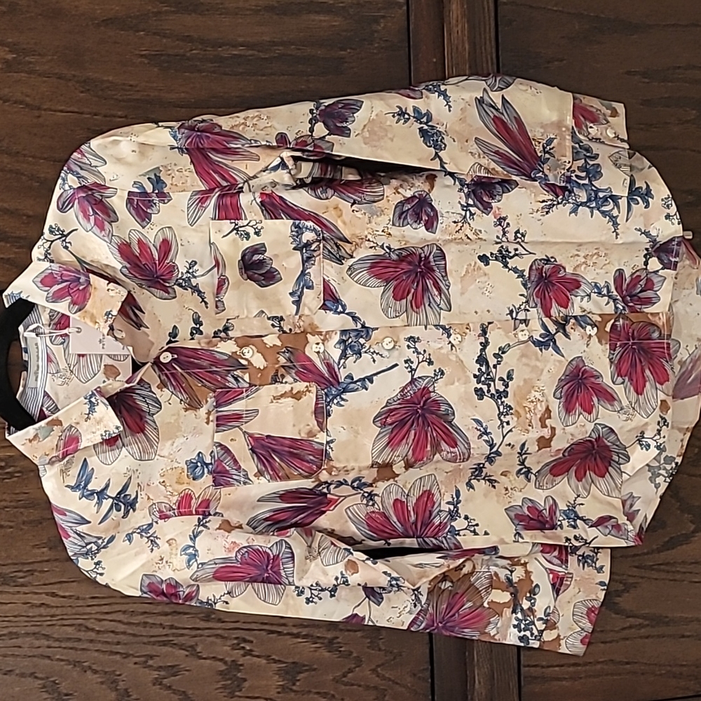 Peter Millar silk button down NWT